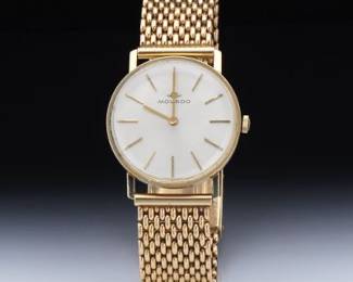 14K Movado Mens Wristwatch