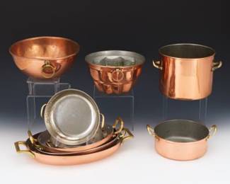 A Collection Of Copperware 