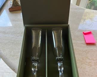 Christofle Champagne glasses $75