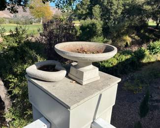 Bird bath $60 Heart bath $40