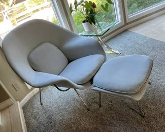 Florence Knoll Womb chair grey/ cement $800