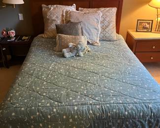 Queen bed and 1 side table $275