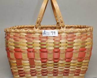 WINNEBAGO INDIAN BASKET HAND MADE AND SIGNED CORRENE PALMER