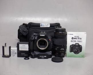 CANON EOS REBEL T5 INCLUDS EXTRA BATTERY PACK, 2 BATTERIES, CHARGER,NMCANON 70-300 MM LENS WITH IMAGE STABILIZER IN BAG