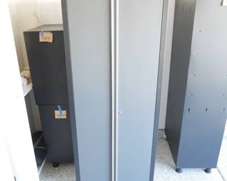 Lockable 2-Door Metal Garage Storage Cabinet