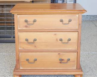 Southern Furniture Reproductions Pine Three-Drawer Side Table