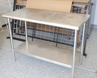 Large 48" Stainless Steel Work Table