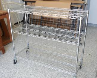 3 Tiered Steel Wire Rolling Shelf