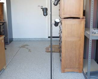 Black 3-Light Floor Lamp