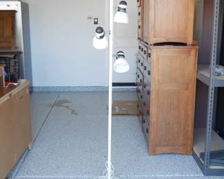 White 3-Light Floor Lamp