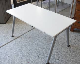 IKEA GALANT White Desk with A Legs, Gray