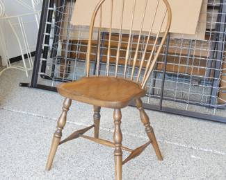 Antique Wooden Windsor-Style Dining Chair