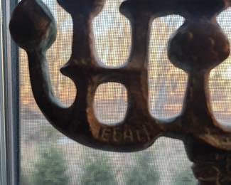 Bronze Menorah signed Milton Hebald