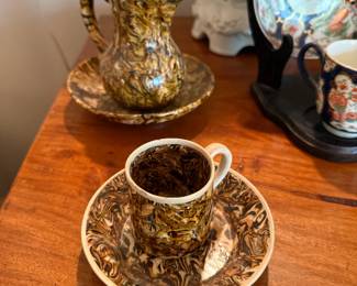 Antique marbled agate pieces