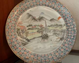 Antique 19th century Chinese export porcelain plate