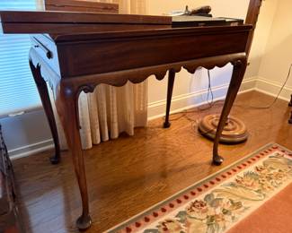 Vintage Queen Anne style tea table