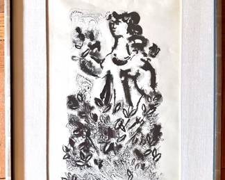 Chaim Gross (American 1963) Lithograph "Woman And Flowers"
Lot #: 102