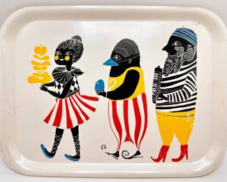 Vintage Marimekko Oiva Kulkue Melamine Small Tray, Sweden
Lot #: 96