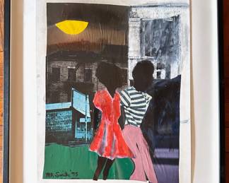 Melvin & Rose Smith (American 1995) Original Collage "Caught Between The Moon & New York City"
Lot #: 18