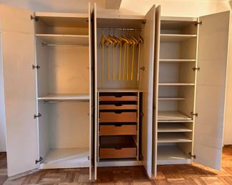 3 Piece Vintage Closet With Drawers, Shelves & Hangers
Lot #: 21