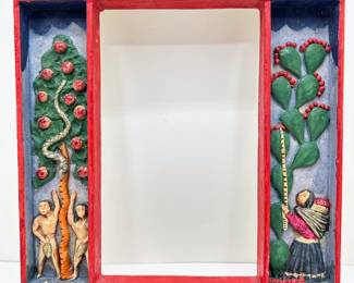 Nicario Jimenez Peruvian Folk Art Retablo Frame, Signed
Lot #: 120
