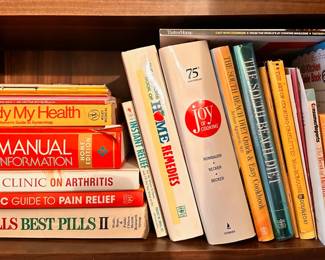Over 25 Health & Cooking Books Incluiding Merck Manual
Lot #: 200