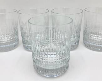 Set 5 Baccarrat France Crystal Rock Glasses, Appear Unused
Lot #: 14