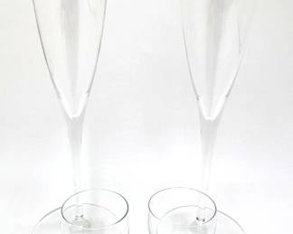 New Baccarat France 2 Wine Glasses & 2 Cordials
Lot #: 16