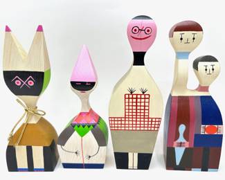 Set Of 4 Alexander Girard Wooden Dolls From The Museum Of Modern Art, One Purchased For $145 With Pamplet
Lot #: 61