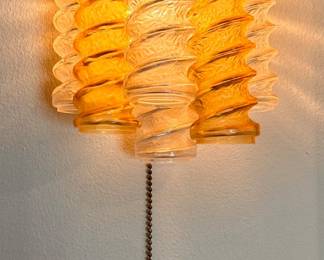 1960s Venini Italian Swirl Sconce With Twisted Amber & Clear Murano Glass
Lot #: 12