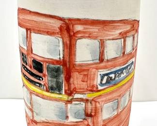 London Bus Hand Painted Ceramic Vase
Lot #: 72