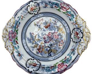 Antique Minton Wien Porcelain Serving Bowl With Gold Details
Lot #: 97