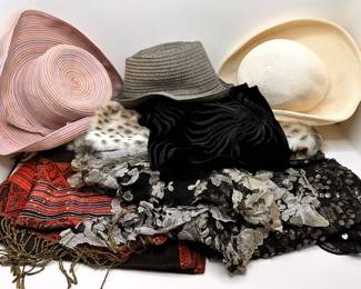 8 Scarves & 3 Straw Hats By Scala, Eric Javits, Denis Baso & Joan Rivers
Lot #: 159