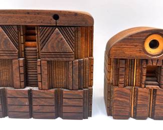 2 Po Shun Leong (England 1988) Hand Crafted Puzzle Boxes, Signed
Lot #: 2