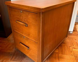 Mid Century Modern Solid Wood Large Filing Cabinet
Lot #: 127