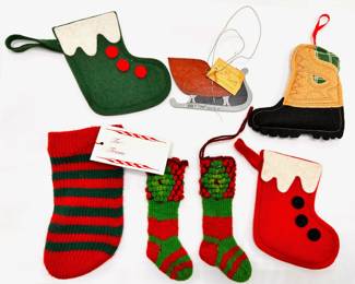 6 Mini Hand Made Christmas Stockings & Ornament
Lot #: 210