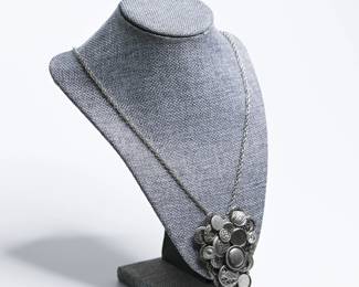 Unique Button Pendant Necklace