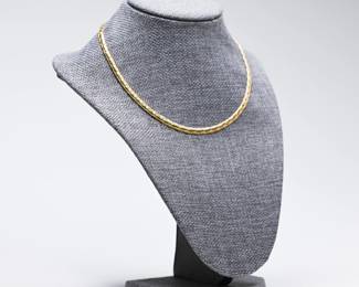 Monet Flat Chain Choker Necklace
