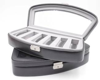 Bombay Leather 6-Watch Display Boxes