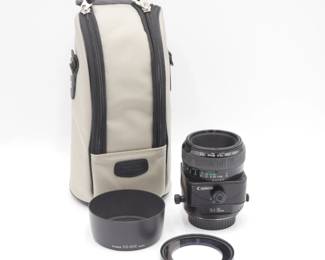 Canon TS-E 90mm f/2.8 Tilt Shift Lens, ES-65II Hood & Case