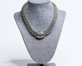 Chunky Mesh Chain Necklace