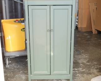 2-Door Wood Top Storage Cabinet