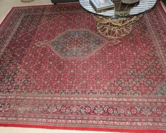 Persian  "Bidjar" 100% Wool Area Rug. Traditional oriental rug directly imported from India with approx. 150 knots per square inch.  Measures 10' 8" x 8'  5.97".