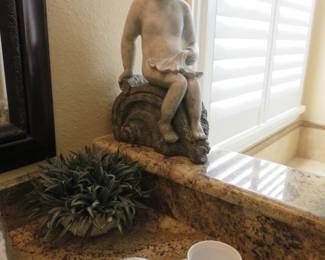 Pair Victorian Boy Statues