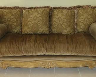 Marge Carson French Sleigh Sofa