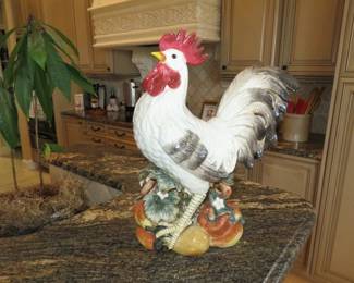 Fitz & Floyd Large Rooster on Fruit