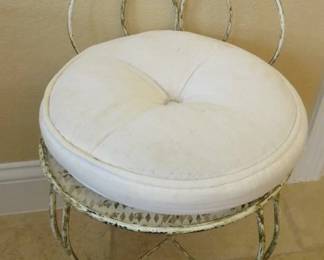 Vintage Bath Vanity Stool