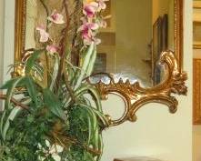 Antique French Provincial Rococo Gilt Wall Mirror  