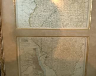 Framed Map of Illinois