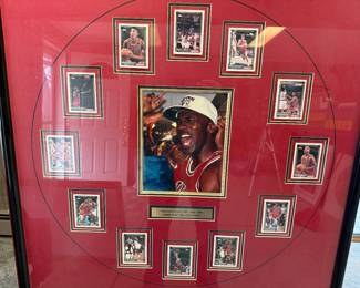 Chicago Bulls Framed Collector Cards
